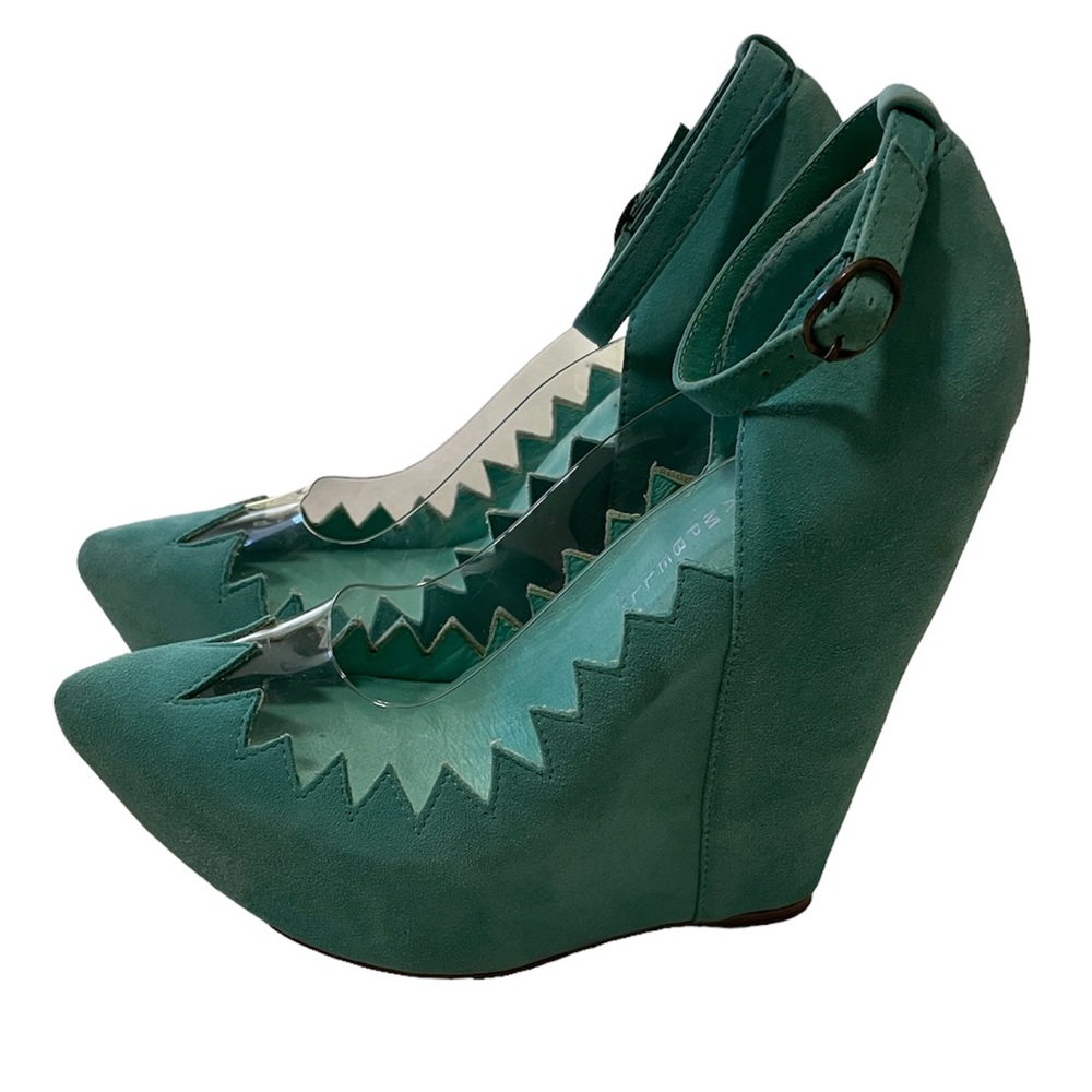 Jeffrey Campbell - Audrey Two Platform Wedge Heels - Picture 3 of 7